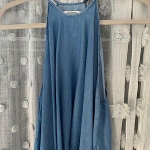 Zara denim tank top